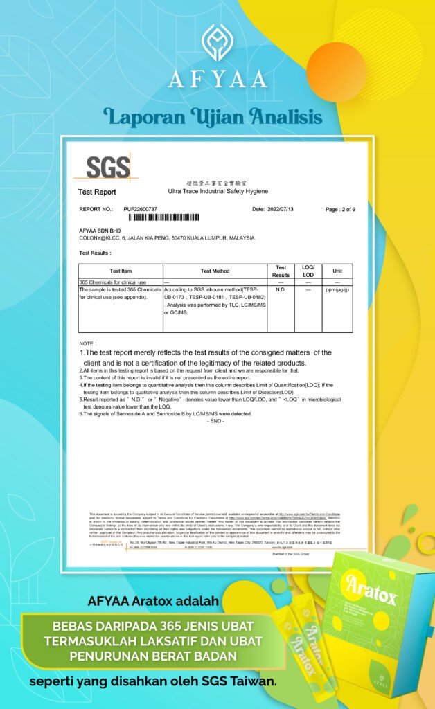 Afyaa Aratox_Free from 365 Drugs certificate_BM
