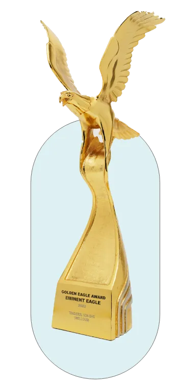 Top 2 Eminent Award trophy