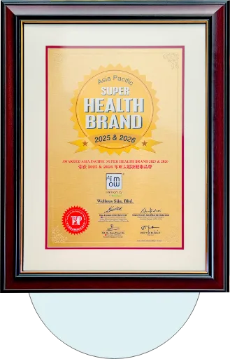 Asia Pacific International Super Health Brand Award trophy