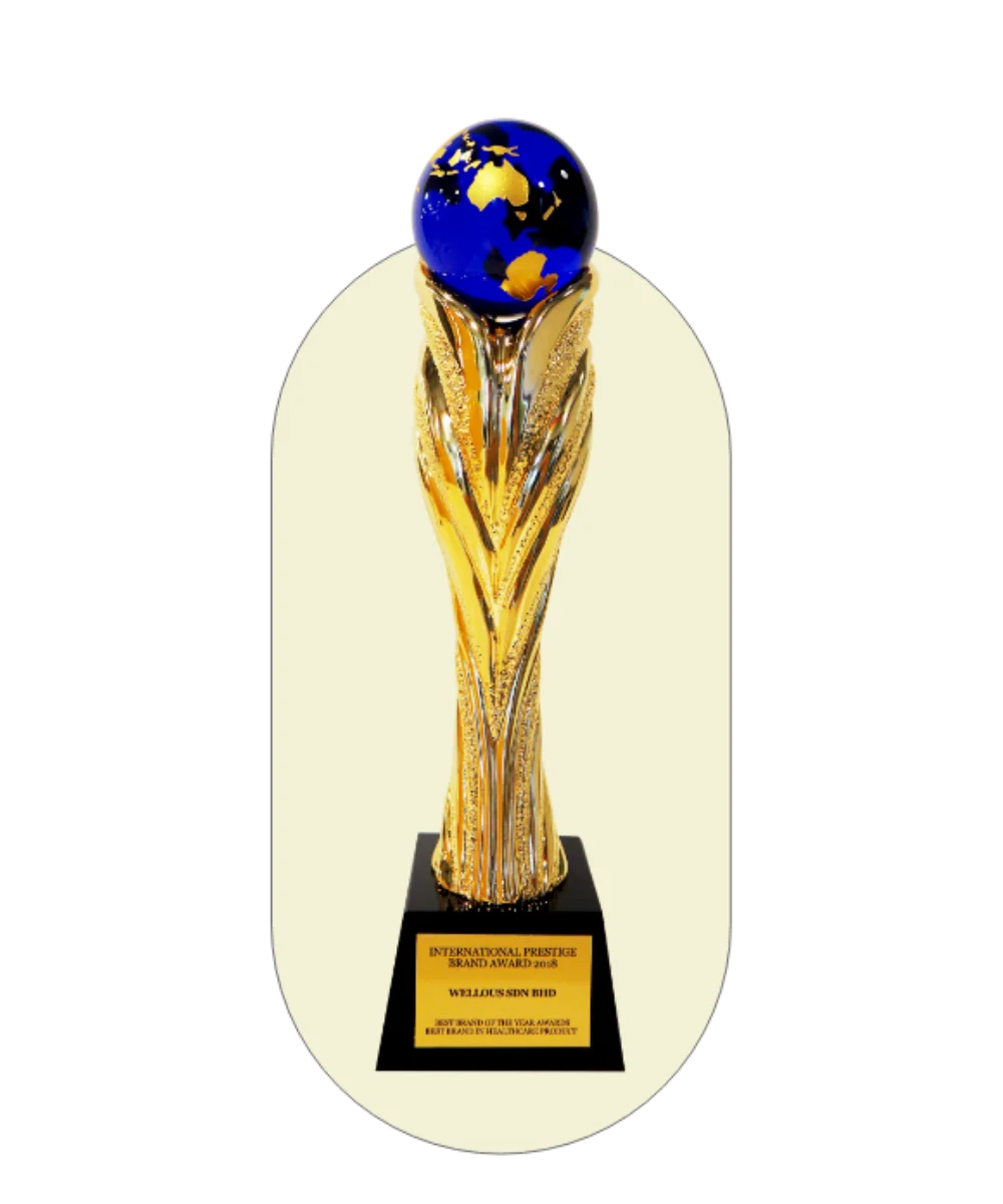 Best Brand in Healthcare for Product of The Year trophy